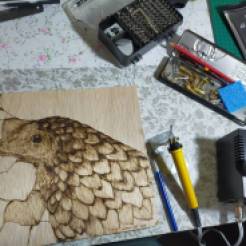 Pyrography on Wood
